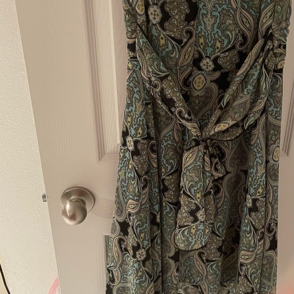 Cute Empire style sleeveless dress. Fully lined. - Picture 6 of 7